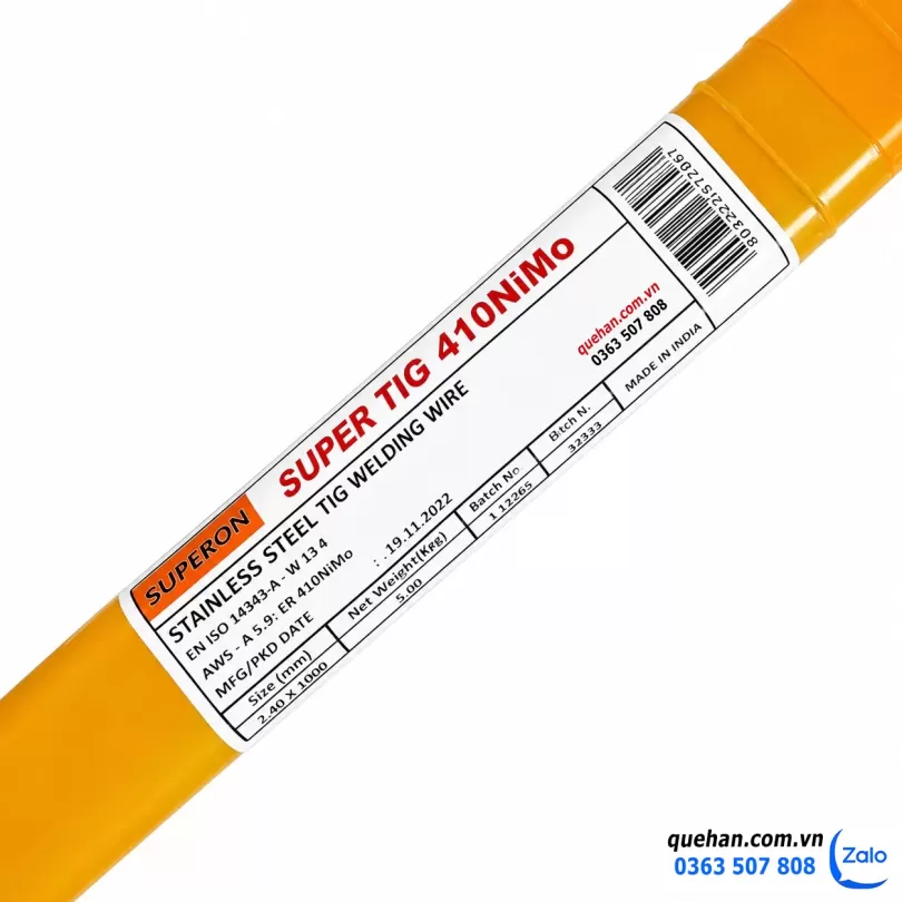Que Hàn TIG Inox SUPERTIG 410NiMo AWS: (A5.9: ER410NiMo)